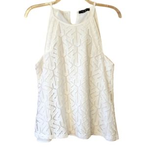 Eden Society Off White Lace‎ Top Size Medium